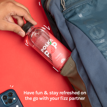 Polka Pop: Cranberry Sparkling Water - Pack of 24 (350ml Each)