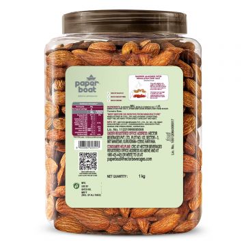 Paper Boat: Smoked Almonds with Himalayan Pink Salt - 1 kg