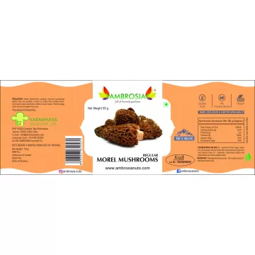 Ambrosia: Dried Morel Mushrooms Regular- 50g