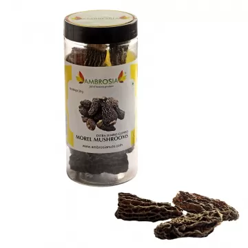 Ambrosia: Dried Morel Mushrooms Jumbos- 30g