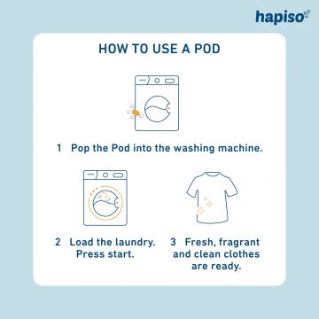 Hapiso: Morning Dew Fragrance Laundry Pods - Combo (Pack of 30 Pods)