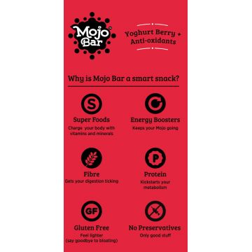 MOJO BAR: Yoghurt Berry + Antioxidants - Pack of 15