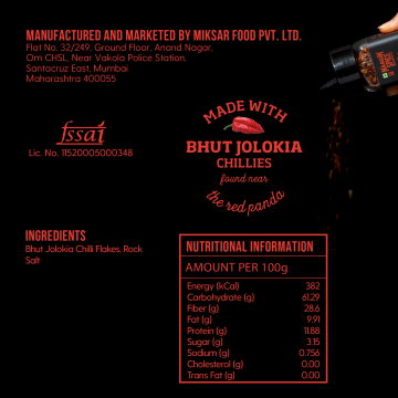 NAAGIN: Fire Flakes - Roasted Bhut Jolokia Chilli Flakes - 32gm