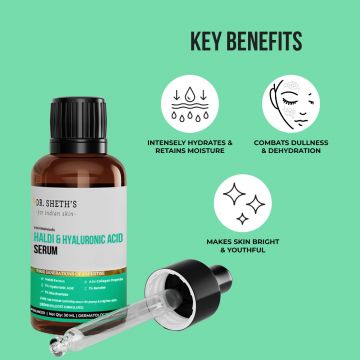 Dr. Sheth's: Haldi & Hyaluronic Acid Serum - 30ml