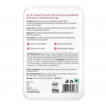 Wellbeing Nutrition: Melts UTI Relief - 30 oral strips