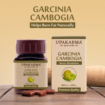 UPAKARMA: Ayurveda Pure Herbs Garcinia Cambogia Capsules 500 mg - 90 Veggie Capsules