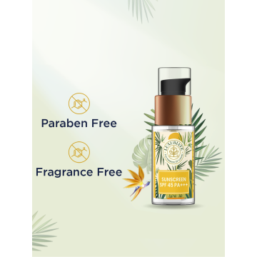 Luxuriate: Vitamin C Sunscreen SPF 45 PA+++ For Unisex - 30ml
