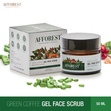 AFFOREST: Green Coffee Gel Face Scrub  - 50gm