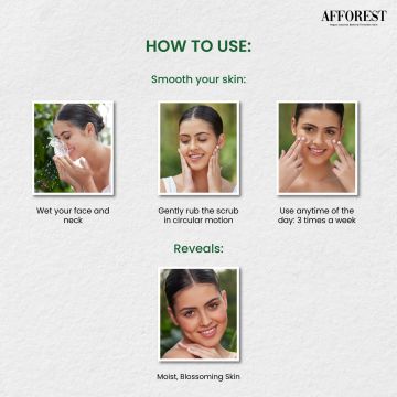 AFFOREST: Green Coffee Hydrating Face Scrub  - 50gm