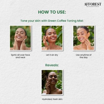 AFFOREST: Green Coffee Toning Mist  - 100ml