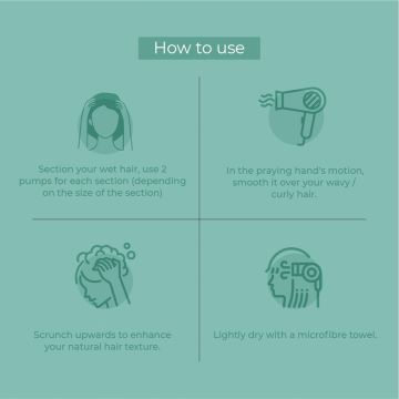 Ashba Botanics: Curl Volumizing Foam For Curly Wavy Hair - 150ml