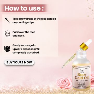 TNW - The Natural Wash: Rose Gold Oil- 15ml