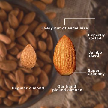 The Daily Nut Co.: Premium California Almonds - Pack of 4 - 200gm each
