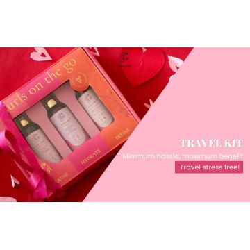 Curl Cure: Travel Kit - Shampoo , Deep Conditioner & Curl Cream- 50gm