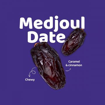 Flyberry Gourmet: Mini Medjoul/Medjool Dates (Khajoor/Khajur), 200g | 100% Natural | Rich in Calcium, Iron and Potassium | Instant Energy