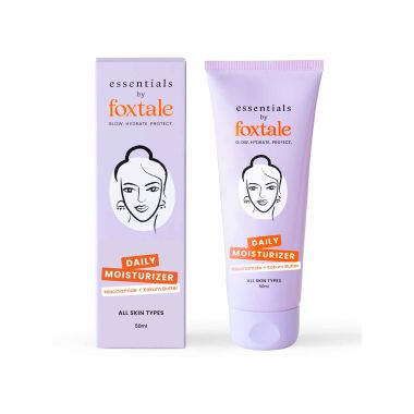 Foxtale: Essentials Daily Moisturizer For Face, Kokum Butter, Vitamin E and Niacinamide - 50ml