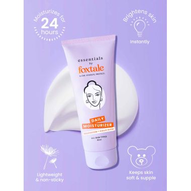 Foxtale: Essentials Daily Moisturizer For Face, Kokum Butter, Vitamin E and Niacinamide - 50ml