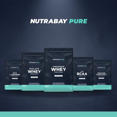 NUTRABAY: Nutrabay Pure 100% Raw Whey Protein Concentrate - 1Kg, Unflavoured - 33 Servings | 23.4g Protein, 5.3g BCAA, 3.9g Glutamic Acid| Muscle Growth & Recovery | Gym Supplement for Men & Women