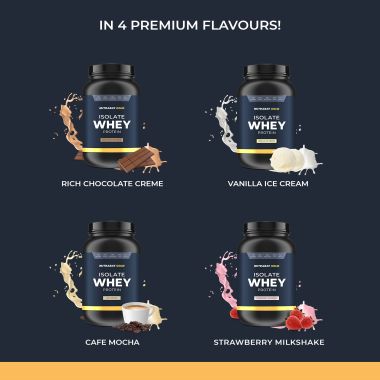 NUTRABAY: Nutrabay Gold 100% Whey Protein Isolate with Digestive Enzymes - 1Kg