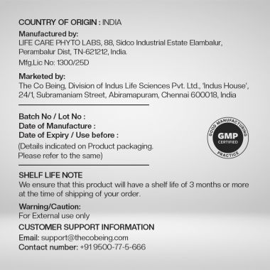 The Co Being: Lush Layers Organic-Fortified Onion hair oil - 200ml