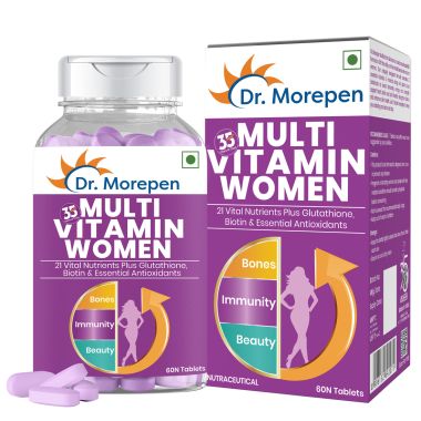 Dr. Morepen: Multivitamins For Women - Energy & Immunity Booster - 60 Tablets