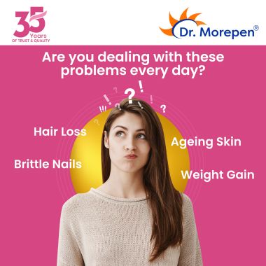 Dr. Morepen: Biotin+ | For Hair Growth, Skin & Nails | 60 Tablets