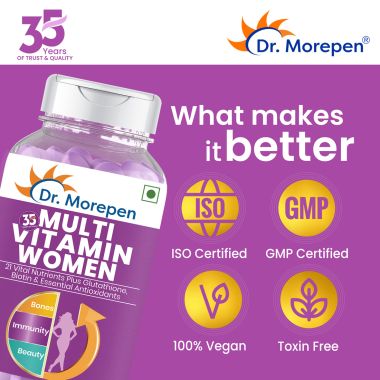 Dr. Morepen: Multivitamins For Women - Energy & Immunity Booster - 60 Tablets