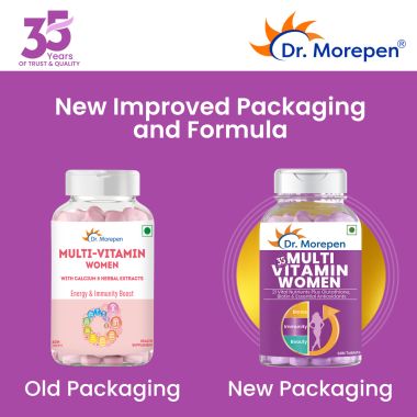 Dr. Morepen: Multivitamins For Women - Energy & Immunity Booster - 60 Tablets