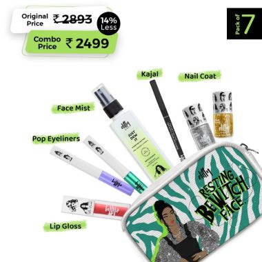 Elitty Beauty: Resting Bewitch Kit - Complete Makeup Kit for Teens - Pack of 7