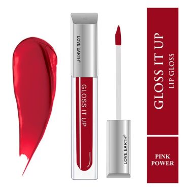 Love Earth: Lip Gloss Pink Power Deep Pink - 3ml