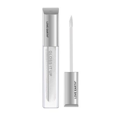 Love Earth: Lip Gloss Love Magnet Silver Glitter - 3ml