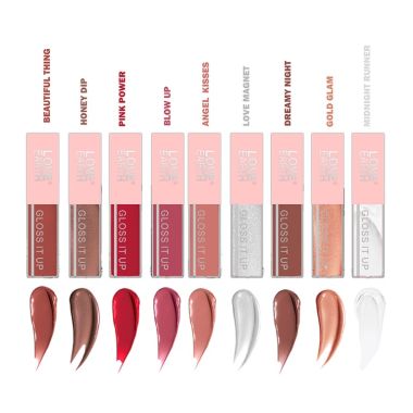 Love Earth: Lip Gloss Pack of 9 Multi Colors - 2 ml each