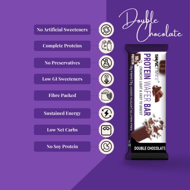 Snactivate: Protein Wafer Bar - Double Chocolate - Pack of 6