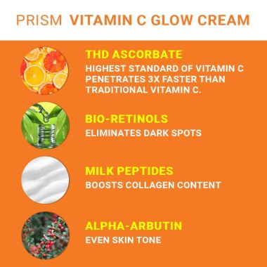 LIGHT UP: Prism Vitamin C Glow Cream - 50gm