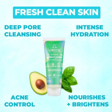 LIGHT UP: Green Juice SuperFood Brightening Face wash - 100ml