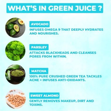 LIGHT UP: Green Juice SuperFood Brightening Face wash - 100ml