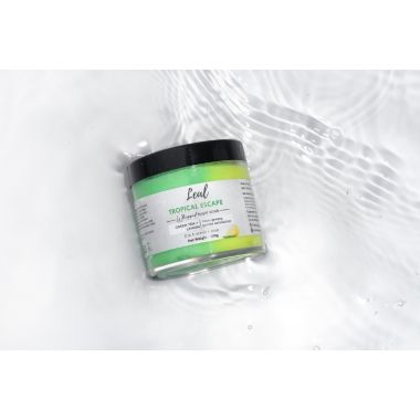 Leal Cosmetics: Tropical Escape Green Tea Lemon Sugar Scrub - 100gm