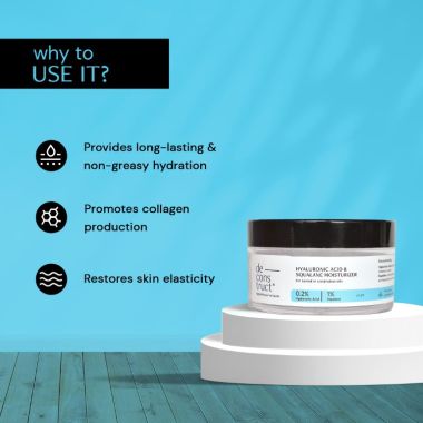Deconstruct Skincare: Deconstruct Hyaluronic Acid & Squalane Moisturizer - 0.2% Hyaluronic acid 1% Squalane | 50 gm