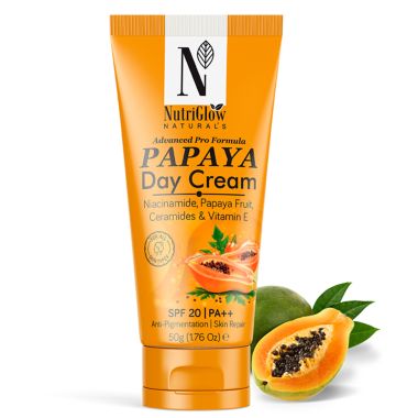 NutriGlow Cosmetics: Advanced Pro Formula Papaya Day Cream SPF 20 PA++ | 50gm