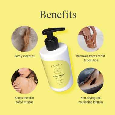 Arata: Refreshing Body Wash - Lemon & Mint Fragrance - 300ml