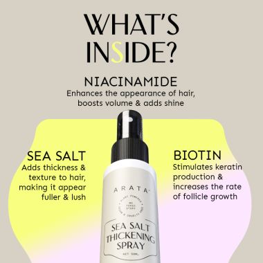 Arata: Sea Salt Thickening Hair Spray - 50ml