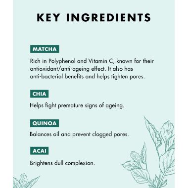 Kitao: Matcha & Chia Night Hydration Mask - 100gm
