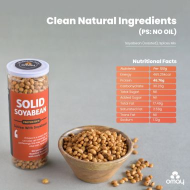 Omay Foods: Solid Soyabean - Pack of 2 - 160gm Each