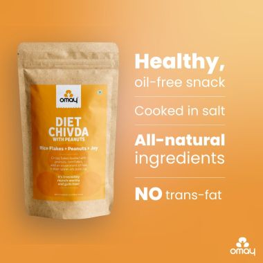 Omay Foods: Diet Chivda Pouch With Peanuts - 400gm