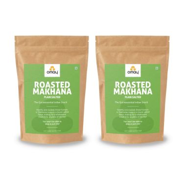 Omay Foods: Salted Roasted Makhana - Pack of 2 - 30gm Each