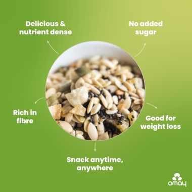 Omay Foods: Seeds & Fruits Mix Pouch - 400gm