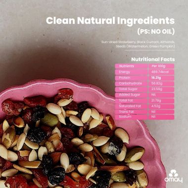 Omay Foods: Strawberry Blast Trail Mix Pouch - 400gm