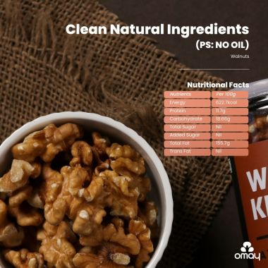 Omay Foods: Walnut Kernels- 100gm