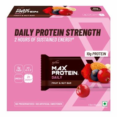RiteBite Max Protein: Daily Fruit & Nut [Pack of 6] - 300gm