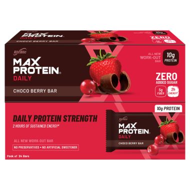 RiteBite Max Protein: Daily Choco Berry [Pack of 24] - 1200gm